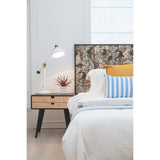 Tropical Flowers Beige Peel & Stick Wallpaper with Botanical Floral Pattern - York RMK11470WP