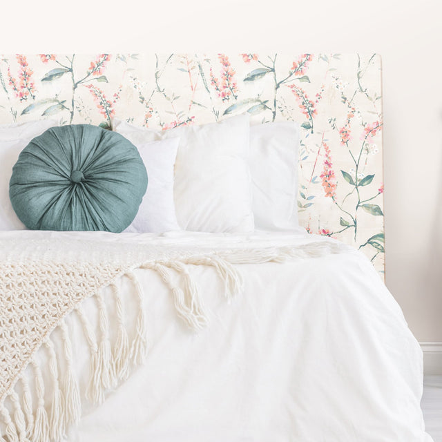 Floral Sprig Orange Peel & Stick Wallpaper, Modern Botanical Floral Pattern - York RMK11471WP