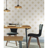 Honey Bee Gold Peel & Stick Wallpaper with Metallic Insect Motif - York RMK11474WP