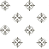 Honey Bee Black Peel & Stick Wallpaper with Insect Medallion Motif - York RMK11475WP