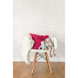 Sumi-E Taupe Peel & Stick Wallpaper with Modern Geometric Abstract Pattern - York RMK11493WP