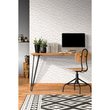 Sumi-E Taupe Peel & Stick Wallpaper with Modern Geometric Abstract Pattern - York RMK11493WP