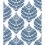 Hygge Fern Damask Blue Peel & Stick Wallpaper
