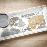 Niittypolku Grey Peel & Stick Wallpaper with Botanical Floral Pattern, Modern Style - York RMK11535RL