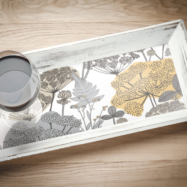 Niittypolku Grey Peel & Stick Wallpaper with Botanical Floral Pattern, Modern Style - York RMK11535RL