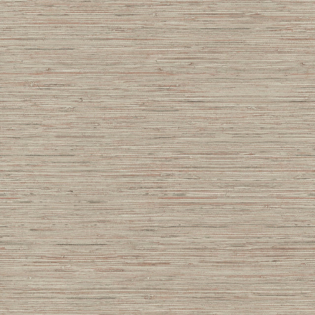 Faux Grasscloth Pink Peel & Stick Wallpaper with Traditional Nature Pattern - York RMK11560WP
