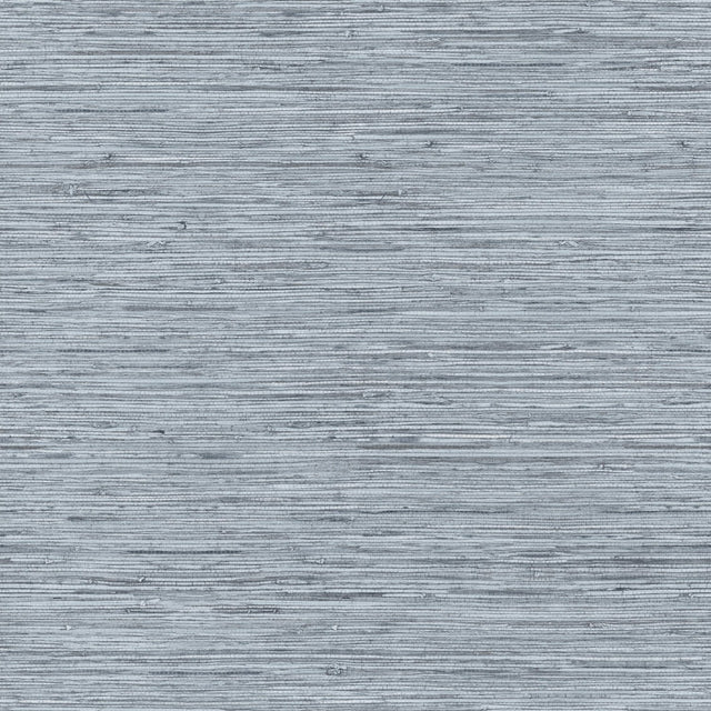 Faux Grasscloth Blue Peel & Stick Wallpaper with Traditional Nature Pattern - York RMK11561WP