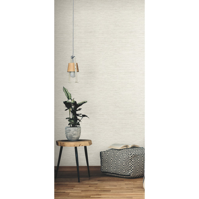 Faux Grasscloth Beige Peel & Stick Wallpaper with Traditional Nature Pattern - York RMK11562WP