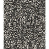 Ornate Ogee Taupe Peel & Stick Wallpaper with Glam Global Ogee Pattern - York RMK11570WP