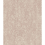 Ornate Ogee Pink Peel & Stick Wallpaper with Global Ogee Motif - York RMK11571WP