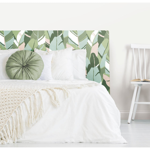 Hearts Of Palm Green Peel & Stick Wallpaper with Botanical Leaves Motif, Modern Style - York RMK11574RL