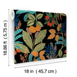 Funky Jungle Green Peel & Stick Wallpaper with Tropical Botanical Novelty Pattern - York RMK11576RL