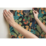 Funky Jungle Green Peel & Stick Wallpaper with Tropical Botanical Novelty Pattern - York RMK11576RL