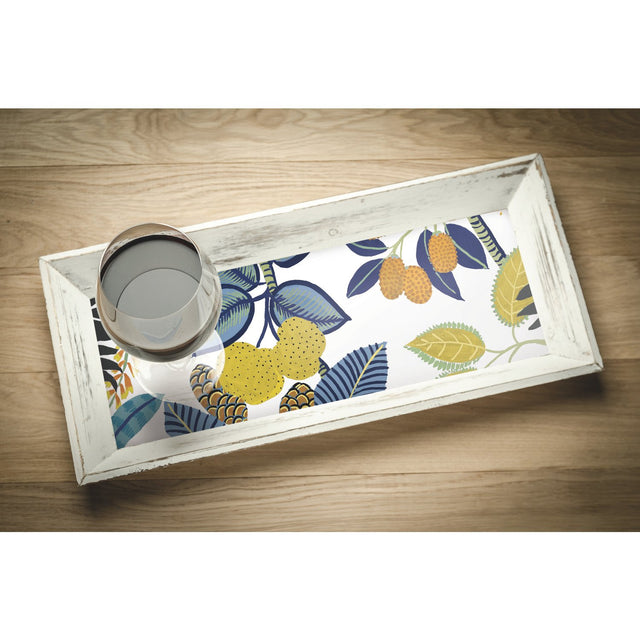 Funky Jungle Blue Peel & Stick Wallpaper with Tropical Botanical Novelty Pattern - York RMK11577RL