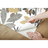 Funky Jungle Yellow Peel & Stick Wallpaper with Tropical Botanical Novelty Pattern - York RMK11578RL