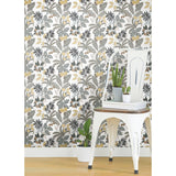 Funky Jungle Yellow Peel & Stick Wallpaper with Tropical Botanical Novelty Pattern - York RMK11578RL
