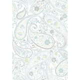 Paisley Prince Grey Peel & Stick Wallpaper with Modern Global Paisley Pattern - York RMK11583RL