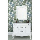 Old World Trees Green Peel & Stick Wallpaper with Vintage Botanical Trees Pattern - York RMK11615WP