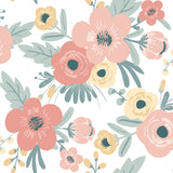 Poppy Floral Pink Peel and Stick Wallpaper by RoomMates - RMK11624RL