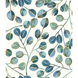 Cat Coquillette Eucalyptus Teal Peel & Stick Wallpaper with Botanical Leaves Motif - York RMK11628WP