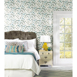 Cat Coquillette Eucalyptus Green Peel & Stick Wallpaper with Botanical Leaves  Modern Vinyl - York RMK11629WP