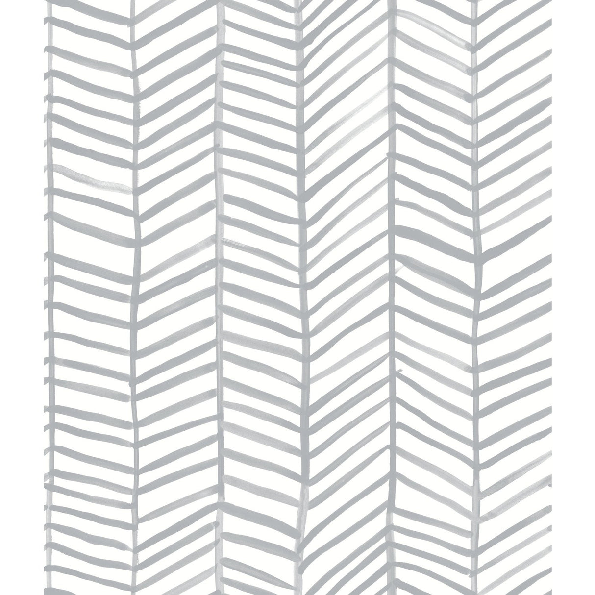 Cat Coquillette Herringbone Grey Peel & Stick Wallpaper