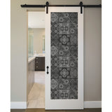 Marrakesh Tile Grey Peel & Stick Wallpaper with Global Modern Tile Pattern - York RMK11648WP