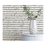 Melody Black Peel & Stick Wallpaper with Metallic Accents and Music Notation Novelty Pattern - York RMK11651WP