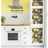 Lemon Zest Yellow Peel & Stick Wallpaper with Fruit Botanical Pattern - York RMK11658WP