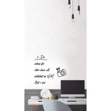 Dry Erase White Peel & Stick Wallpaper with Modern Novelty Pattern - York RMK11676WP