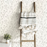 Twigs Brown Peel & Stick Wallpaper with Modern Botanical Twig Pattern - York RMK11678WP
