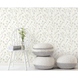 Twigs Brown Peel & Stick Wallpaper with Modern Botanical Twig Pattern - York RMK11678WP