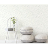 Twigs Green Peel & Stick Wallpaper with Modern Botanical Motif - York RMK11679WP