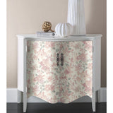 Watercolor Floral Pink Peel & Stick Wallpaper with Botanical Floral Pattern, Transitional Style - York RMK11702WP