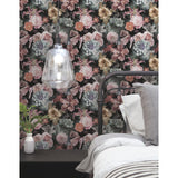 Vintage Floral Blooms Pink Peel & Stick Wallpaper with Botanical Flower Pattern, Vintage Style - York RMK11719RL