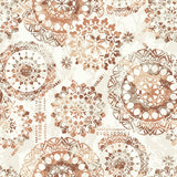 Bohemian Medallion Orange Peel & Stick Wallpaper