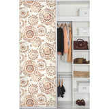 Bohemian Medallion Orange Peel & Stick Wallpaper
