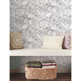 Woodland Sketch Black Peel & Stick Wallpaper with Woodland Animal Novelty Pattern - York RMK11729RL