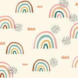 Rainbow's End Taupe Peel & Stick Wallpaper with Whimsical Novelty Pattern - York RMK11730RL