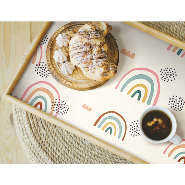Rainbow's End Taupe Peel & Stick Wallpaper with Whimsical Novelty Pattern - York RMK11730RL