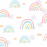 Rainbow's End Pink Peel & Stick Wallpaper with Whimsical Novelty Pattern - York RMK11731RL