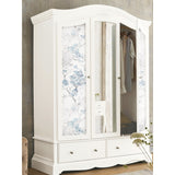 Spring Cherry Blossoms Blue Peel & Stick Wallpaper with Botanical Floral Pattern, Traditional Style - York RMK11741RL