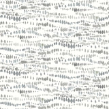Dotted Line Grey Peel & Stick Wallpaper