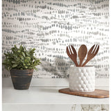 Dotted Line Grey Peel & Stick Wallpaper