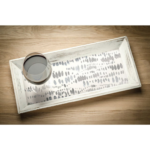 Dotted Line Grey Peel & Stick Wallpaper