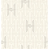 Star Wars Tie Fighter Taupe Peel & Stick Wallpaper with Novelty Whimsical Pattern - York RMK11782RL