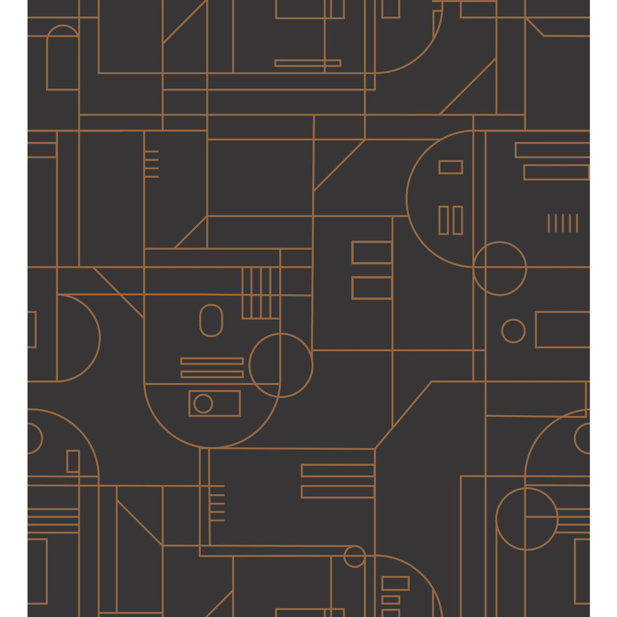 Star Wars R2D2 Geometric Yellow Peel & Stick Wallpaper with Whimsical Licensed Novelty Pattern - York RMK11784RL