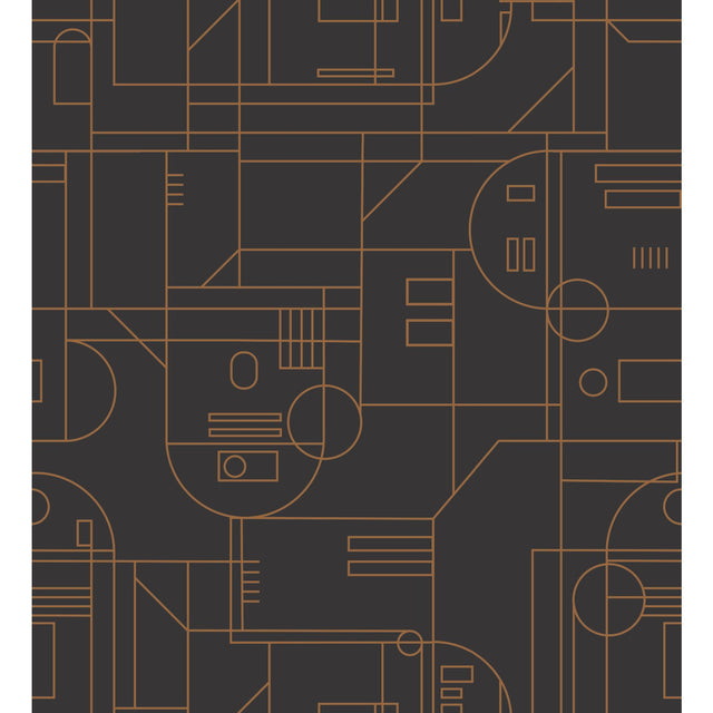 Star Wars R2D2 Geometric Yellow Peel & Stick Wallpaper with Whimsical Licensed Novelty Pattern - York RMK11784RL