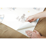 Disney Winnie the Pooh Playmates Blue Peel & Stick Wallpaper with Whimsical Novelty Pattern - York RMK11798WP