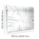 Star Wars: Galactic Battles Blue Peel & Stick Wallpaper with Whimsical Novelty Pattern - York RMK11801WP